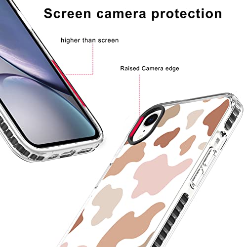 Sakuulo Compatible With Iphone Xr Case Cute Pink Cow Print Fashion Women Girls Slim Lightweight Camera Protective Soft Flexible Tpu Rubber For Iphone Xr 6.1" #TOP1