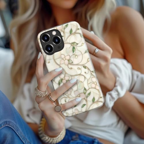 Esdot Cute Case for iPhone 16 Pro Max,Compatible with Magsafe,Trendy Floral - image 7