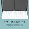 PELZIN Indoor Dog House - Orthopedic Dog Tent Bed w/Egg-Crate Foam - Pet Bed with Cover Cave - Waterproof Lining - Nonskid Bottom, Ideal for Medium Breeds & Fits 30-Inch Crate - 29"x18"