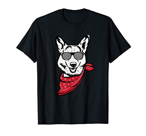 Corgi Face Shutter Glasses Gift Camiseta
