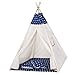 SPRINGOS Tenda per bambini Tipi Tent Tappetino Cuscino in cotone 160x120x100 cm Tenda da gioco per bambini
