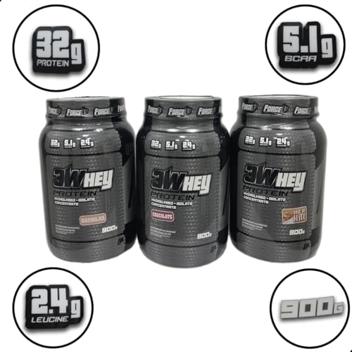 Whey Protein 3w 900g Force Up Way Proten (Grande, Chocolate)