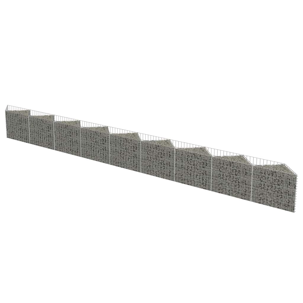 vidaXL Gabione Pflanzkasten 630x30x50cm Steinkorb Wand Blumenkasten Hochbeet