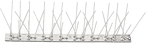 Miniatura 1 de Happyami - Pacas de paloma de acero inoxidable, antiescalada para pared, repelente de pájaros, picos disuasorios para palomas, pájaros pequeños,