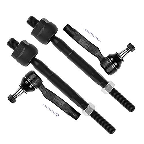 SCITOO 4pcs Front Suspension Kit Inner And Outer Tie Rods 2003-2007 for Infiniti G35 2007-2009 for Nissan 350Z EV80279 ES80578 ES80579