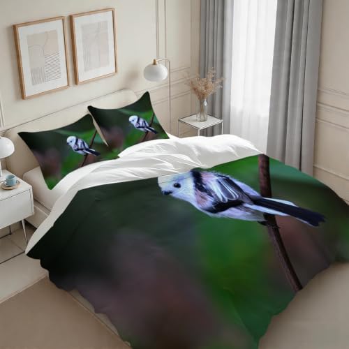 Parure de lit oiseaux pour une chambre nature housse couette 200x200 chic