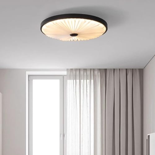 LED lampe plafond avec télécommande dimmable 3000K-6500K noyer - 5