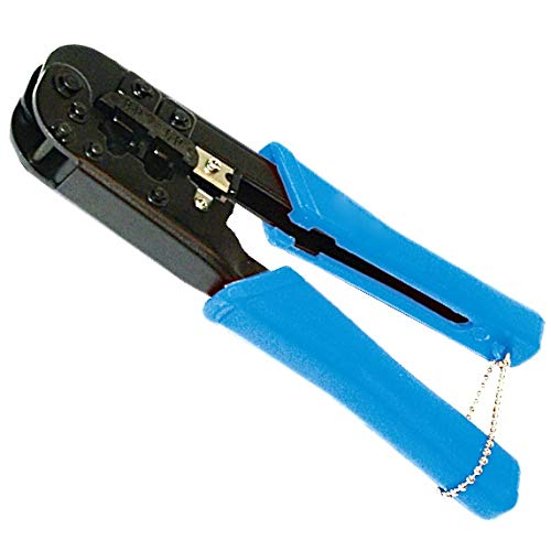 odedo Crimpadora RJ45 RJ12 & 11 Conector modular crimp Conector 8P8 C 6P6 C 6P4 C para Cat 6 6 A 7 Conector con cortador pelador de cables de red Alicate Crimping Tool With Cutter