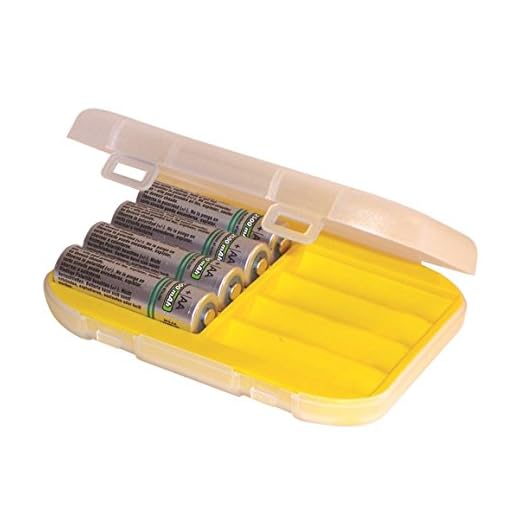 Malamute Rugged AA Battery Storage Case - Holds 8, Traction Feet, Made in the USA