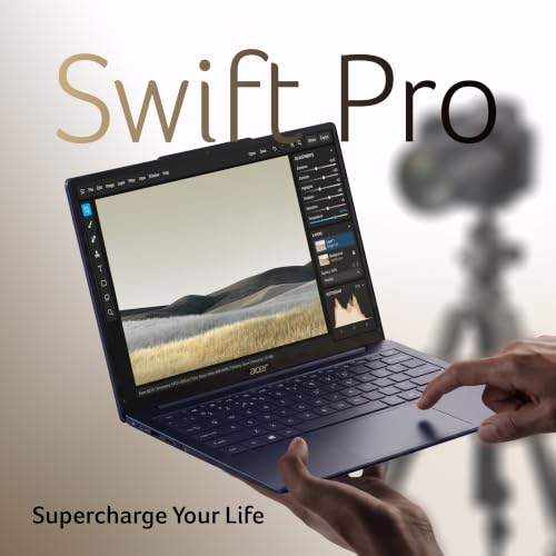 Image of Acer Swift Pro AI PC,Intel Core Ultra 5 Processor 125H,Office 2024 + M365 Basic,16GB LPDDR5 RAM /512 SSD, 35.56cm /14 inch WUXGA IPS Display, Win 11Home,Blue,1.2Kg,SFP14-55,BL Keyboard,Thin & Light Laptop