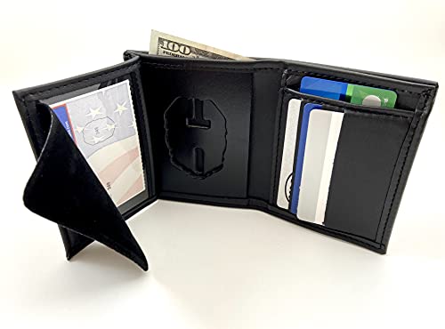 Perfect Fit Shield Wallets Pennsylvania State Police and Pennsylvania State Corrections PSP/PSC Hidden Badge Wallet Leather Black (Cutout PF348)3