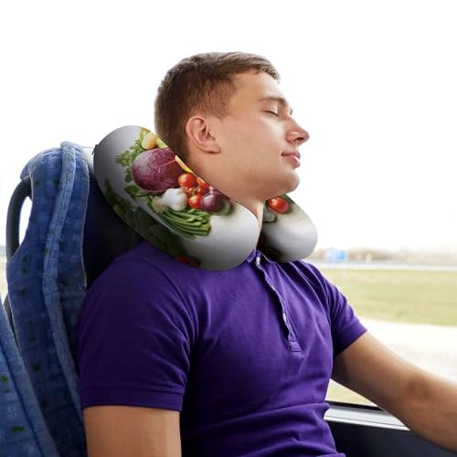 Almohada viscoelástica tamaño único para viaje miniatura 7