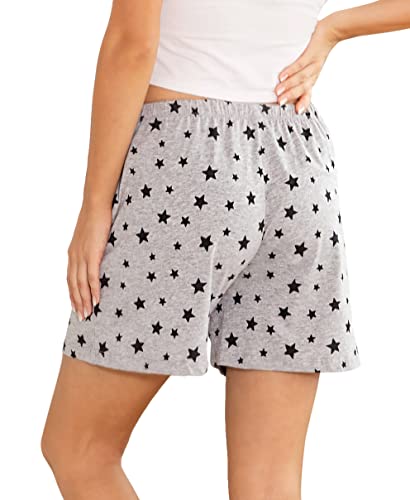 Image of ENJOYNIGHT Women Pajama Shorts Cotton Lounge Bottoms Sleep Shorts with Drawstring & Pockets