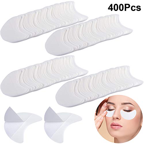 400 Pieces Eyeshadow Stencils White Eyeshadow Shield Pads Adhesive under Eye Eyeshadow Pads for Women Makeup Using (400 Pieces, L Size)