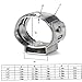 KALLORY 20Pcs Stainless Steel Hose Clips Durable Single Ear Hose Clamps for Securing Hoses Pipes and Fuel Lines Home Automotive and Industrial Applications Silver