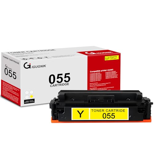 1 Pack 055 3013C001 Yellow Toner Cartridge Compatible 055 Replacement for Canon 055 for Canon ImageClass MF740 LBP660C LBP664Cdw LBP664Cx MF740C MF741Cdw MF742Cdw MF743Cdw MF745Cdw Printer -  Compatible Supplies, Supplies-055-1Y