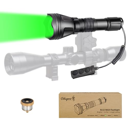 Image of KL52 MAX Scope Mount Green Light Flashlight for Night Hunting