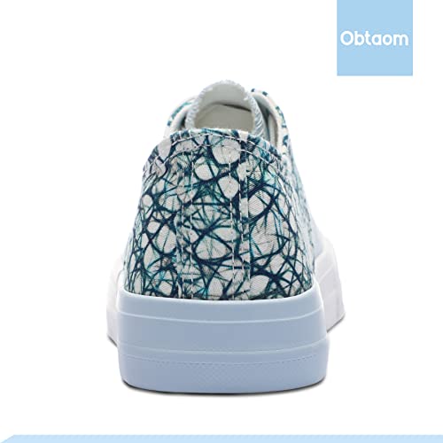 Image of Obtaom Unisex Canvas Shoes Low Top Fashion Sneakers Slip on Walking Shoe