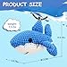 Traxex Handmade Crochet Shark Keychain – Yarn Knitted Marine Animal, Car Hanging Ornament & Bag Accessory (#01 Dark Blue)