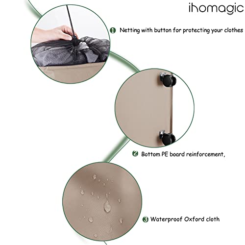 Panier à linge étroit pliable de 40L pour optimiser les petits coins - 8