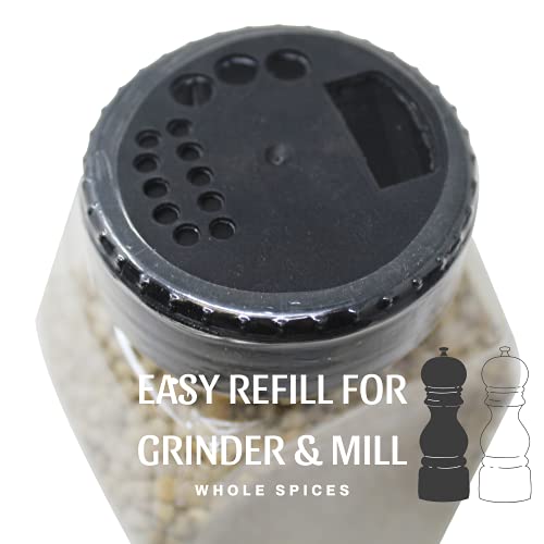 Natruen Whole White Peppercorn 18 Ounces, Whole White Pepper For Grinder Refill, All Natural, Non-Gmo, Vegan, Gluten Free, Kosher, And Halal #TOP3