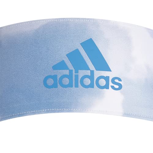 Image of adidas Alphaskin Tie Headband, Ambient Sky /Violet Tone Color Wash, One Size