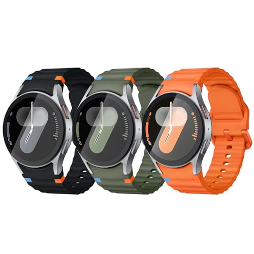 Image of Acextro 3 Pack Sport Band Compatible for Galaxy Watch 7 Bands 44mm 40mm
