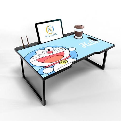 Image of Study Table Bed Table Premium Laptop Table /Foldable and Portable Wooden /Writing Desk for Office /Home /School (CTD DORMONA)