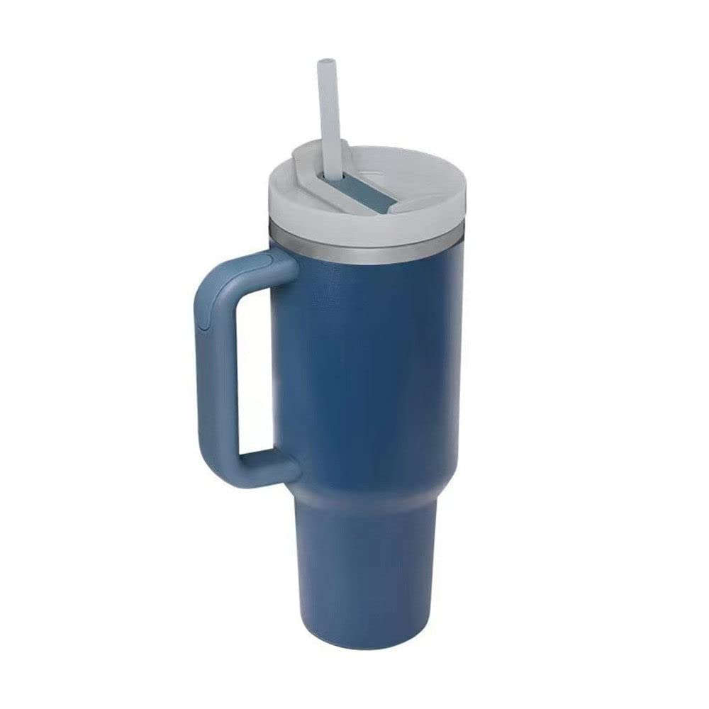 1200ml Tumbler with Handle Stainless Steel Water Bottle Straw Vacuum Thermos Cup Large Capacity Travel Car Coffee Mug