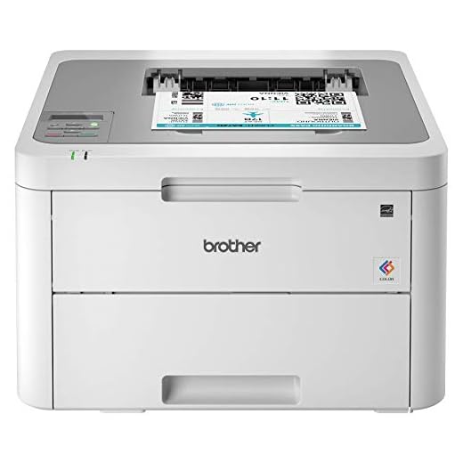 Brother HL-L3210CW Compact Digital Color Printer Providing Laser Printer Quality Results with Wireless, Amazon Dash Replenishment Enabled, White (Renewed)