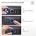for Ford Mustang 2024 2025 2026 Accessories (EcoBoost/GT/Dark Horse), 3PCS Aluminum Alloy Knob Cover Trim Kit - Push Start, Volume Dial & Headlight Control Switch (Blue) - DvlynAuroa