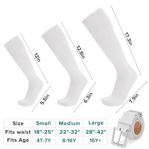 Image of Baseball Socks and Belt Combo for Youth Adult - Softball Socks and Belt for Boys and Girls