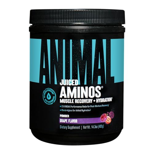 Animal Juiced Amino Acids - BCAA/EAA Matrix Plus Hydration with Electrolytes and Sea Salt Anytime Recovery and Improved Performance - 30 Servings