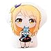 Anime FAIRY TAIL Lucy Heartfilia Cojín Poliéster suave Cierre cremallera oculta Almohada decorativa Cojín, aplica decoración coche Sofá hogar Ropa cama