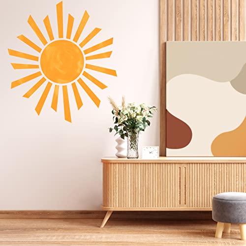 Sun Wall Decals Sun Decals For Walls Sunshine Wall Stickers Sunrise Wall Stickers Watercolor Vinyl Wall Decals Peel And Stick Wall Stickers For Kids Baby Room Nursery Playroom Classroom Decor #TOP5