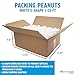 Magicwater Supply - 1 Cu Ft - White Packing Peanuts - Anti-Static S Shaped Cushion for Shipping, Void Filling & Storage - Protect Your Goods
