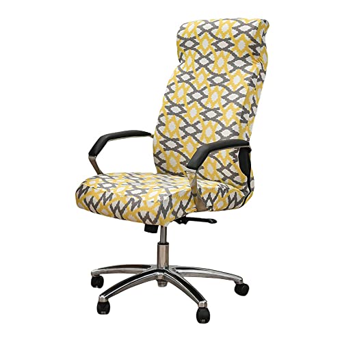 Highdi Funda Universal Para Silla De Ordenador, Print Funda Para Silla Giratoria Cubierta De Sillas Elastica Fundas Sillas De Oficina Protectora De Sillas Para Gaming Relámpago Amarillo,L Highdi Funda Universal Para Silla De Ordenador, Print Funda Para Silla Giratoria Cubierta De Sillas Elastica Fundas Sillas De Oficina Protectora De Sillas Para Gaming Relámpago Amarillo,L