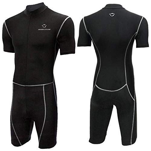 LEADER CYCLING Triathlon Tri Suit Men's Trisuit for Diving Snorkeling Surfing Swimming Cycling