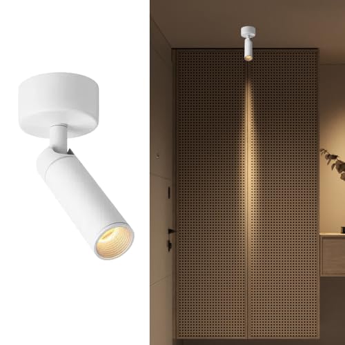 HAOZIWEI Foco de Techo LED Moderno, focos Ajustables para Interiores, focos direccionales giratorios, Accesorio de Acento, iluminación de galerías, focos de Techo para Sala de Estar y Dormitorio.