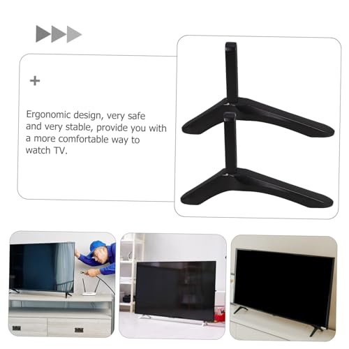 Support TV stable résolvant le problème de place sur les meubles de bureau étroits - 6
