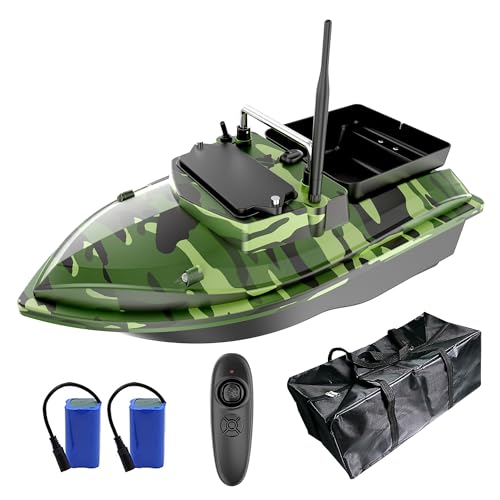 HEVMEVENI Bait Boats for Carp Fishing - RC Fishing Boats with Line Drop 2kg Loading Spare Batteries...