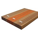 3-Piece Electric Guitar Body Blanks – 21' x 14' x 1-3/4' Padauk & Sapele Hardwood for Luthier Guitar Building, Woodworking & DIY Projects by Exotic Wood Zone