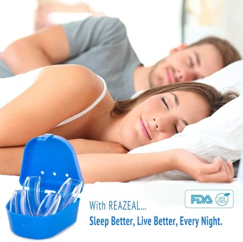 Image of Mouth Guard for Grinding Teeth at Night: Mouth Guard for Sleeping - Comfortable & Reusable Night Guards for Teeth Grinding with Retainer Case (1.8 * 2.2 in)