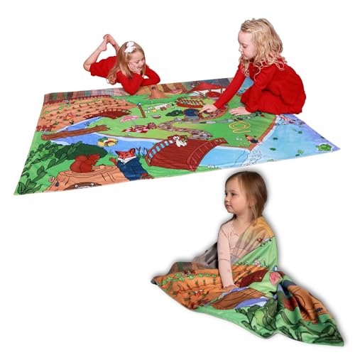 Pipp & Spalding Seek and Find Interactive Baby Blanket for Boys and Girls 40x60 inches Super Soft Plush Toddler Blanket for Girls and Boys, Ideal for Bedtime, Self-Soothe, and Nap Time.