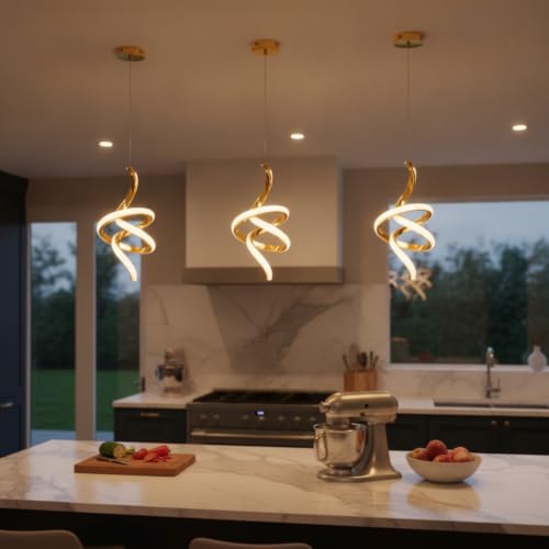 Image of BrightLyt LED Hanging Lights for Living Room /Bedside, Pendant Lights for Ceiling of Kitchen Island, Hanging Lights for Home Decoration /Dining Area /Cafe (Pack of 1)