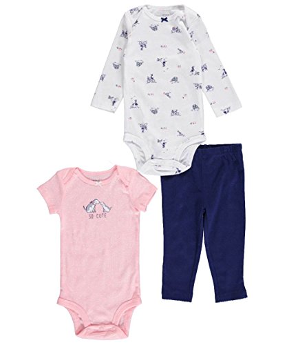 Image of Carter's baby-girls 3 Pc Back Art 126g429