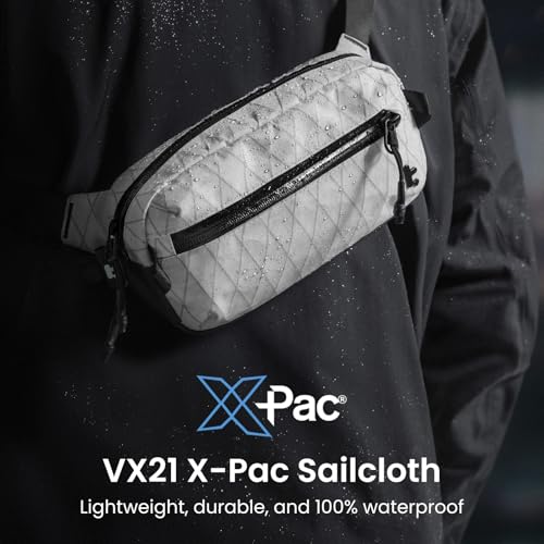 Image of tomtoc 1.5L X-Pac Sling Bag with RFID Blocking, Crossbody Bag Minimalist Chest Shoulder Pack for Men /Women, Water-resistant Lightweight Casual Funny Pack for Travel, Daily Commute