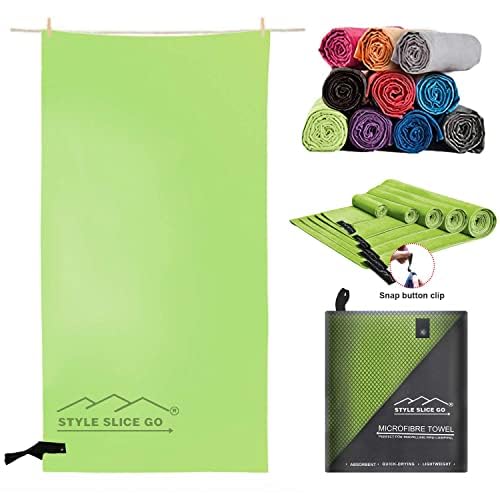 Style Slice Microfibre Towel Quick Dry Lightweight Absorbent Travel Towel for Sports Beach Gym Swimming Camping Hiking Drying