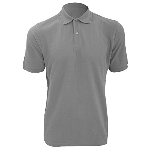 Russell Mens Ripple Collar & Cuff Short Sleeve Polo Shirt (M) (Light Oxford)