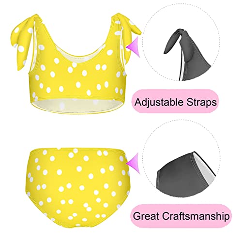 Image of CaTaKu Girls Swimsuit Two Piece Toddler Swimwear Kids Bathing Suits for Girls Bikini Set 3-12T